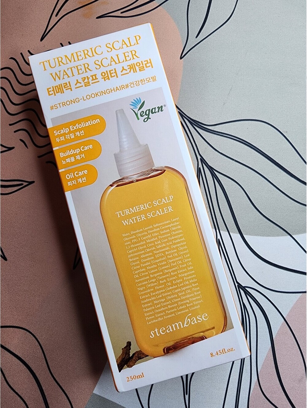 SteamBase Turmeric Scalp Water Scaler - Vegan Hair Treatment for Scalp Exfolia